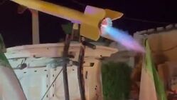 حمل موشک دست‌ساز در صندوق عقب خودرو!