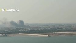ویدئو| تصویر تازه از حمله اسرائیل به دوحه