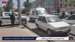 اولین تصاویر از مقابل دادگستری زاهدان پس از حمله تروریستی