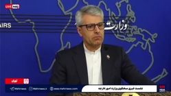 بقایی: گمانه‌زنی‌ها درباره توافق موقت را تایید نمی‌کنیم و مبنایی ندارد