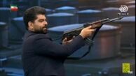 آموزش شلیک با اسلحه در برنامه تلویزیونی
