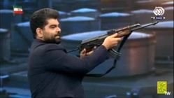 آموزش شلیک با اسلحه در برنامه تلویزیونی