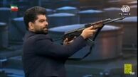 آموزش شلیک با اسلحه در برنامه تلویزیونی